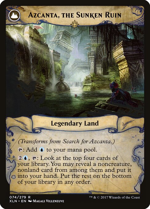 Search for Azcanta // Azcanta, the Sunken Ruin (back face)