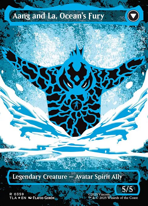 Aang, Swift Savior // Aang and La, Ocean's Fury (back face)