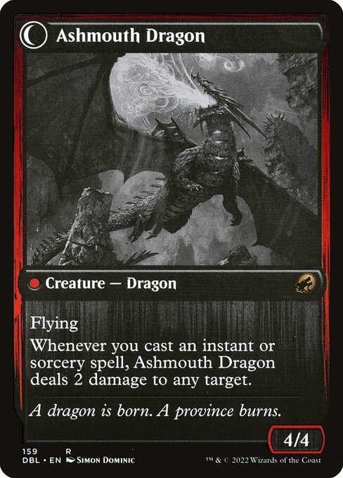 Smoldering Egg // Ashmouth Dragon (back face)