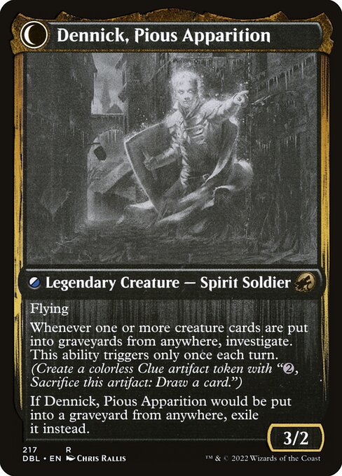 Dennick, Pious Apprentice // Dennick, Pious Apparition (back face)