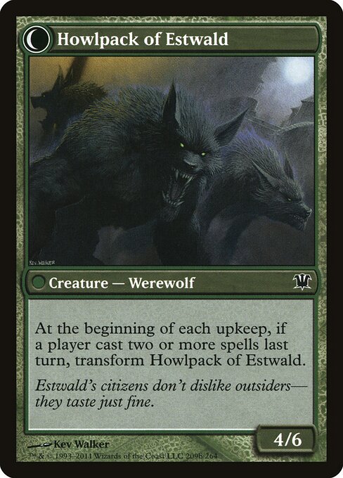 Villagers of Estwald // Howlpack of Estwald (back face)