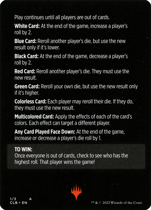 Roll for Initiative // Roll for Initiative (cont'd) (back face)