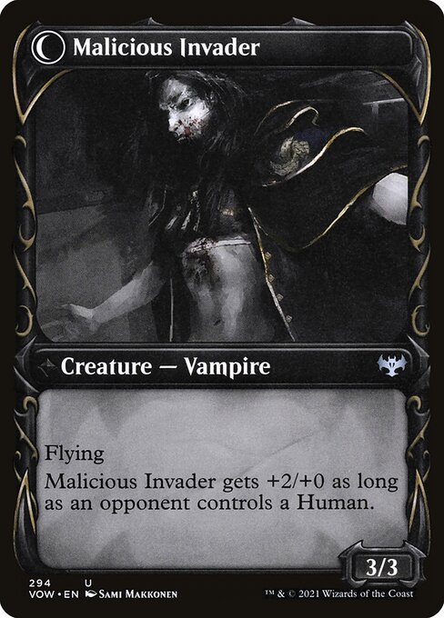 Innocent Traveler // Malicious Invader (back face)