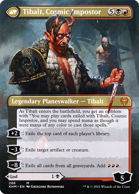 Valki, God of Lies // Tibalt, Cosmic Impostor (back face)