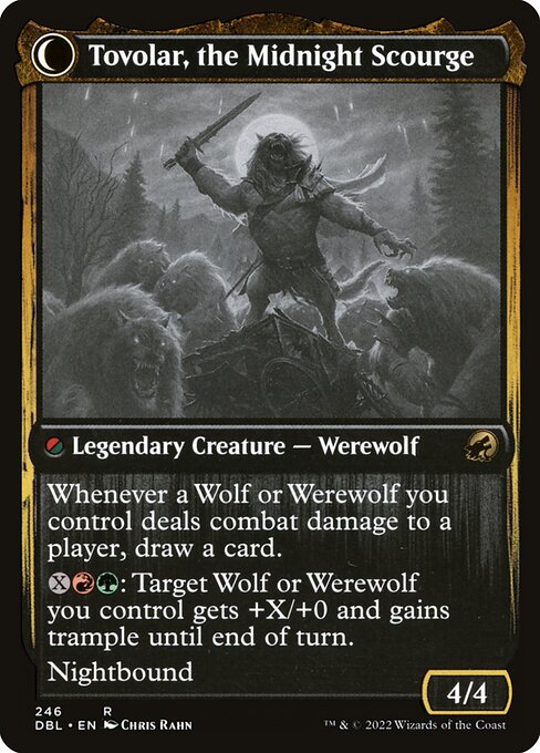 Tovolar, Dire Overlord // Tovolar, the Midnight Scourge (back face)