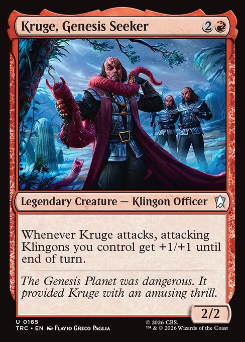 Kruge, Genesis Seeker