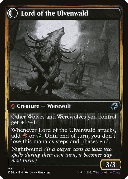 Kessig Naturalist // Lord of the Ulvenwald (back face)