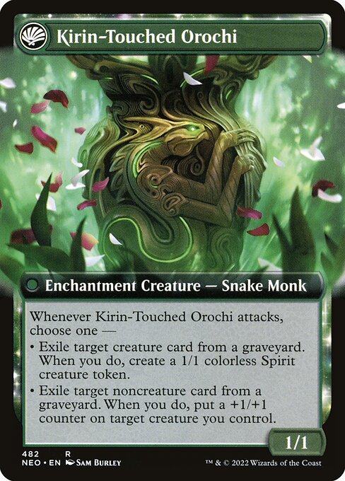 Teachings of the Kirin // Kirin-Touched Orochi (back face)