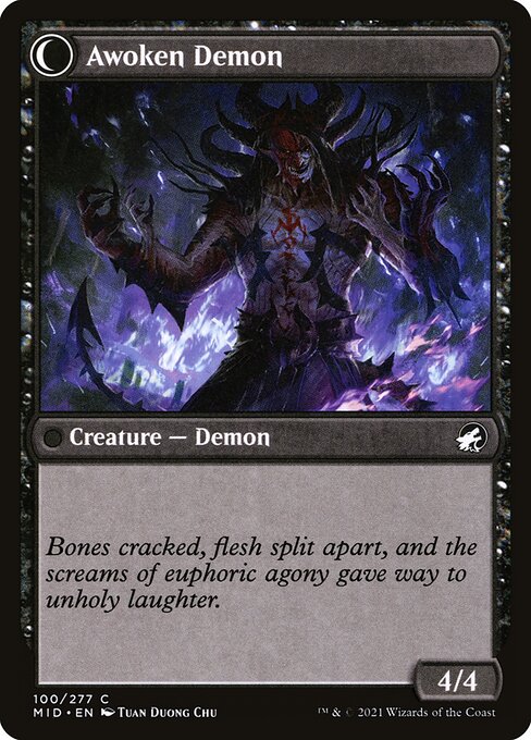 Ecstatic Awakener // Awoken Demon (back face)