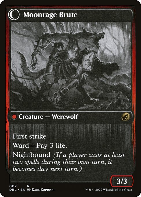 Brutal Cathar // Moonrage Brute (back face)