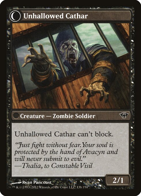 Loyal Cathar // Unhallowed Cathar (back face)