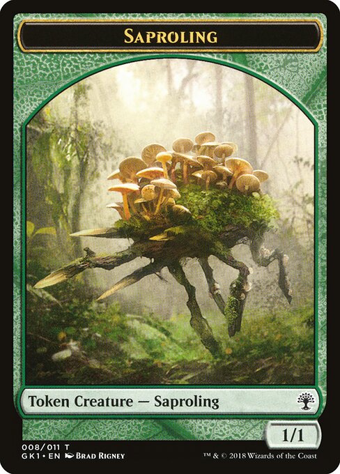 Saproling // Elf Knight