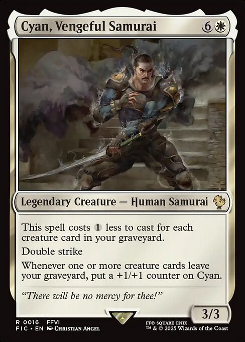 Cyan, Vengeful Samurai