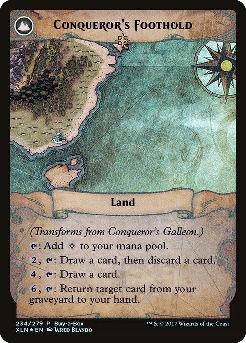 Conqueror's Galleon // Conqueror's Foothold (back face)