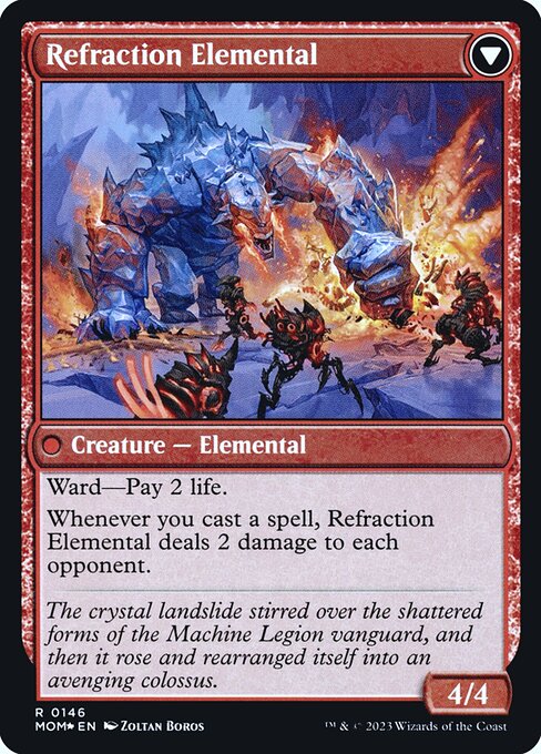 Invasion of Karsus // Refraction Elemental (back face)