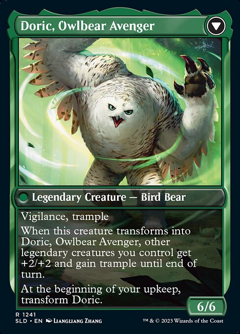 Casal, Lurkwood Pathfinder // Casal, Pathbreaker Owlbear (back face)