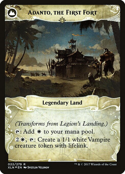 Legion's Landing // Adanto, the First Fort (back face)