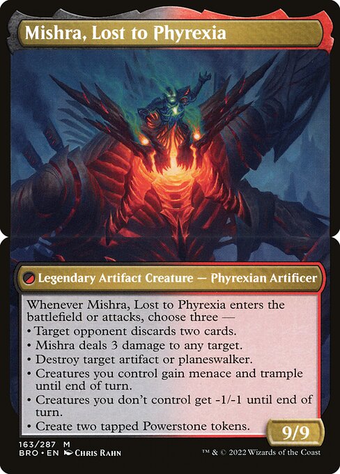 Phyrexian Dragon Engine // Mishra, Lost to Phyrexia (back face)