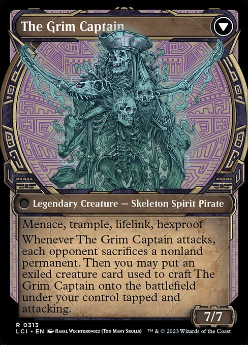 Throne of the Grim Captain // The Grim Captain (back face)