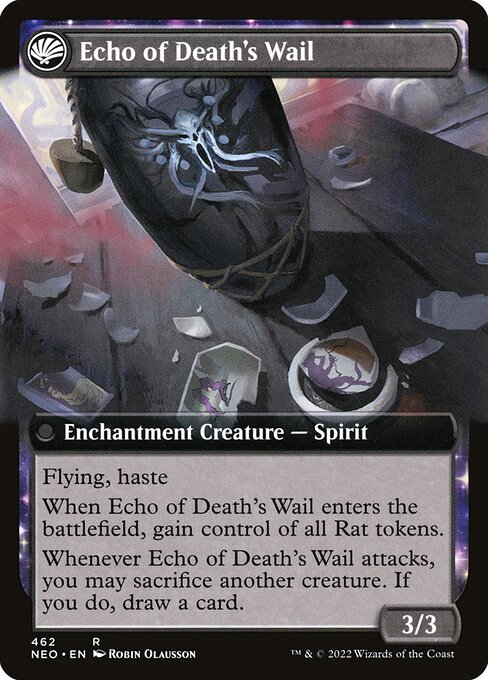 Tribute to Horobi // Echo of Death's Wail (back face)