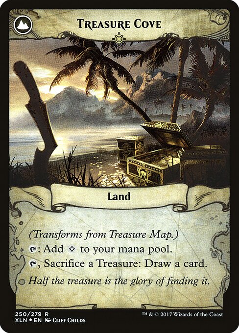 Treasure Map // Treasure Cove (back face)