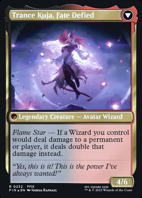 Kuja, Genome Sorcerer // Trance Kuja, Fate Defied (back face)