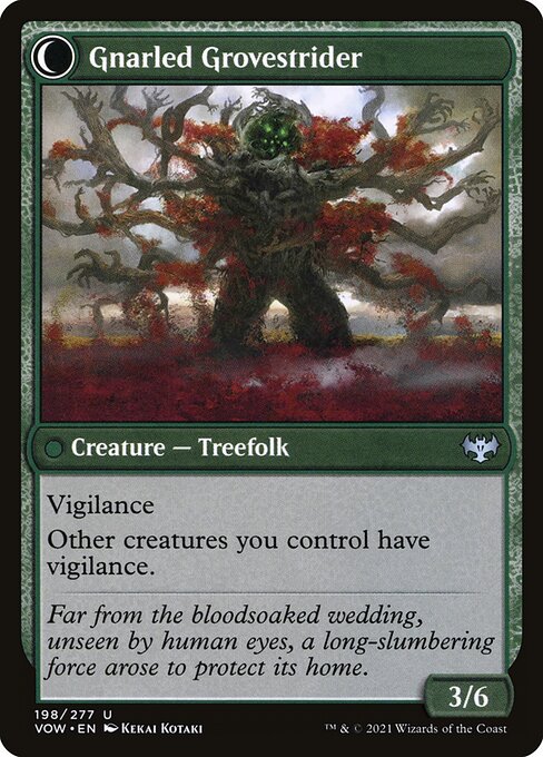 Dormant Grove // Gnarled Grovestrider (back face)