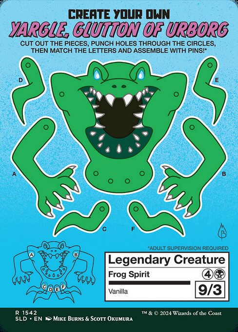 Yargle, Glutton of Urborg // Yargle, Glutton of Urborg (back face)