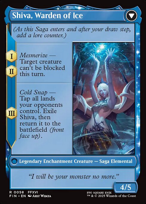 Jill, Shiva's Dominant // Shiva, Warden of Ice (back face)