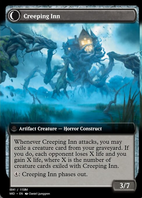 Hostile Hostel // Creeping Inn (back face)