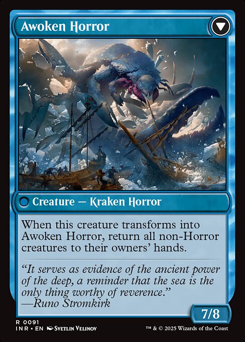 Thing in the Ice // Awoken Horror (back face)