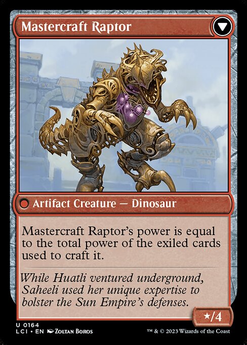 Saheeli's Lattice // Mastercraft Raptor (back face)