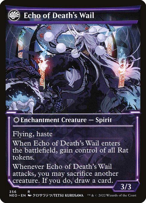 Tribute to Horobi // Echo of Death's Wail (back face)