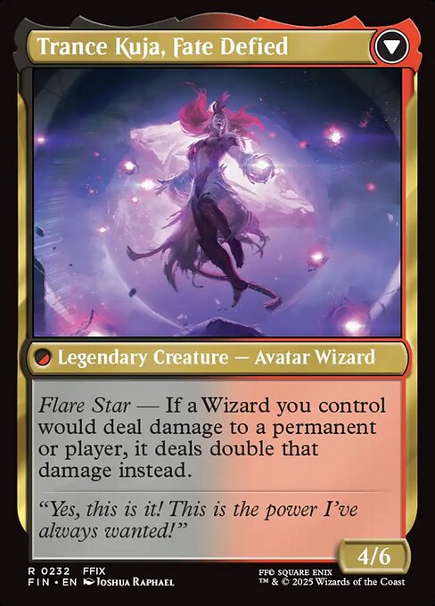 Kuja, Genome Sorcerer // Trance Kuja, Fate Defied (back face)