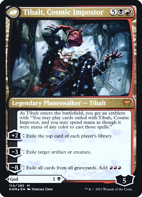 Valki, God of Lies // Tibalt, Cosmic Impostor (back face)