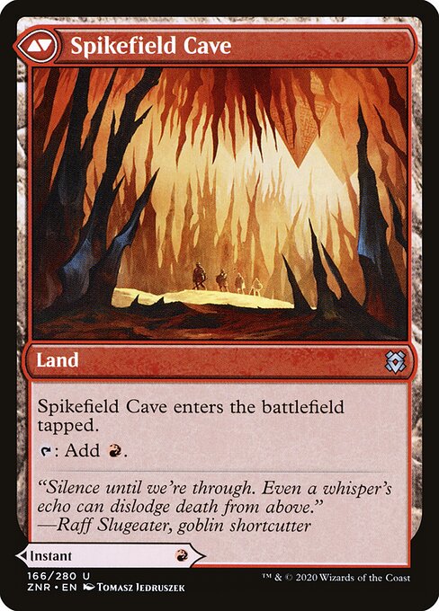 Spikefield Hazard // Spikefield Cave (back face)