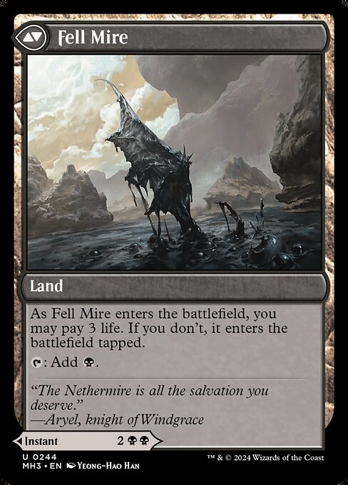 Fell the Profane // Fell Mire (back face)