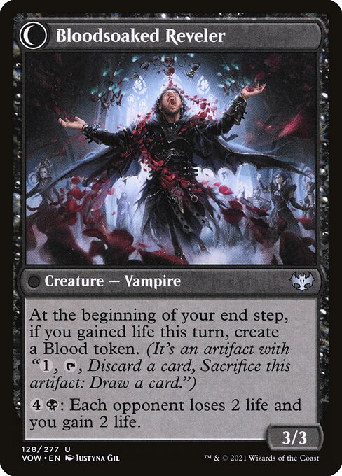 Restless Bloodseeker // Bloodsoaked Reveler (back face)