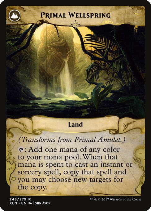 Primal Amulet // Primal Wellspring (back face)