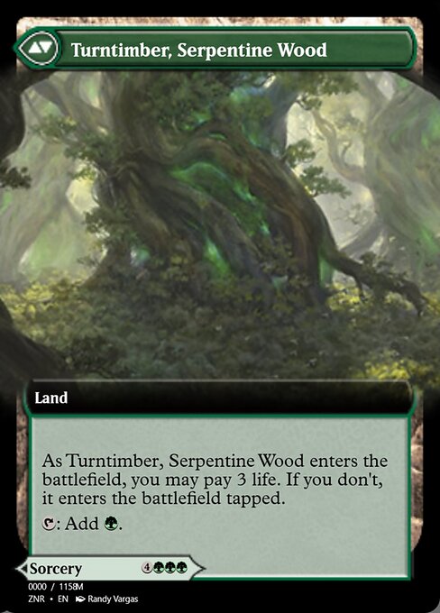 Turntimber Symbiosis // Turntimber, Serpentine Wood (back face)