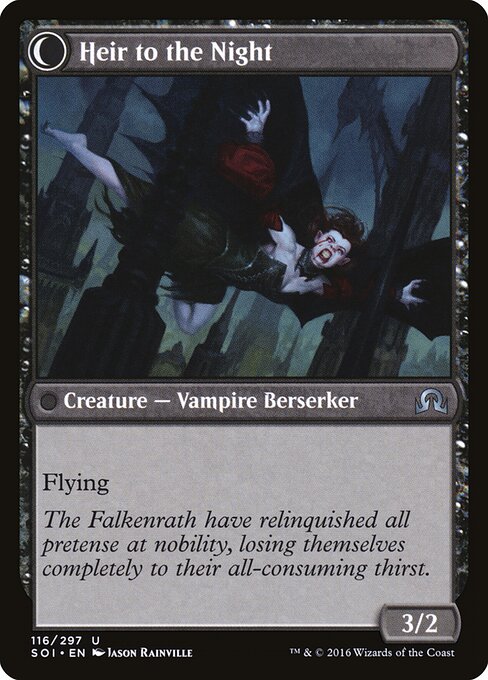 Heir of Falkenrath // Heir to the Night (back face)