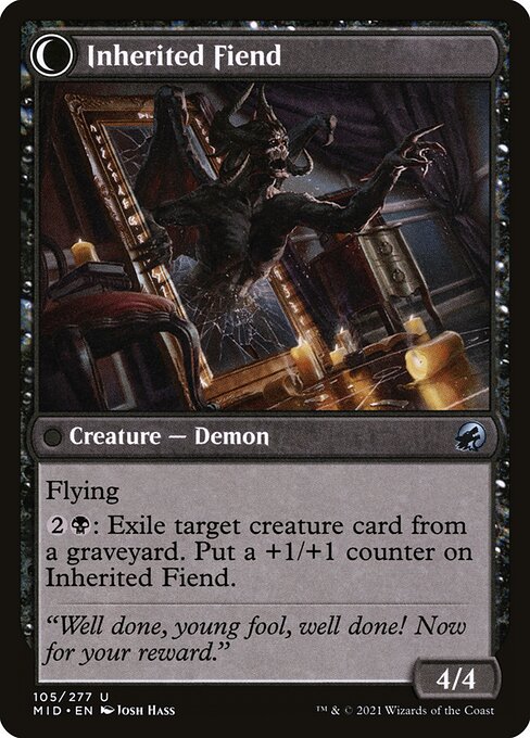 Heirloom Mirror // Inherited Fiend (back face)