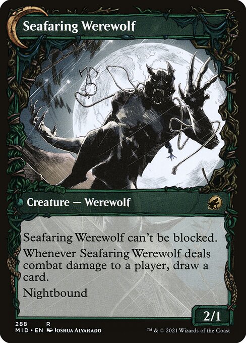 Suspicious Stowaway // Seafaring Werewolf (back face)