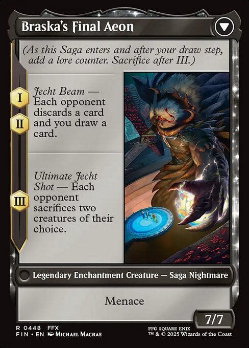 Jecht, Reluctant Guardian // Braska's Final Aeon (back face)