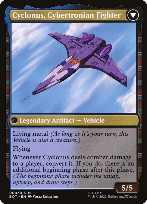 Cyclonus, the Saboteur // Cyclonus, Cybertronian Fighter (back face)
