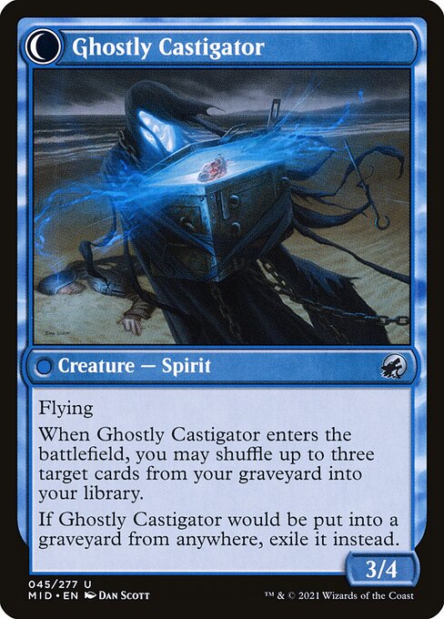 Covetous Castaway // Ghostly Castigator (back face)