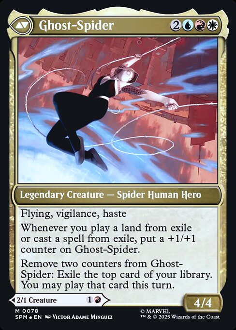 Gwen Stacy // Ghost-Spider (back face)