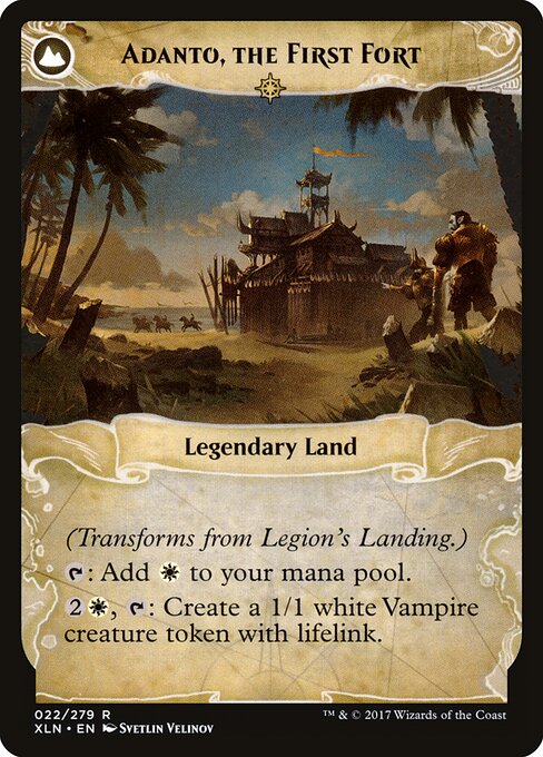 Legion's Landing // Adanto, the First Fort (back face)