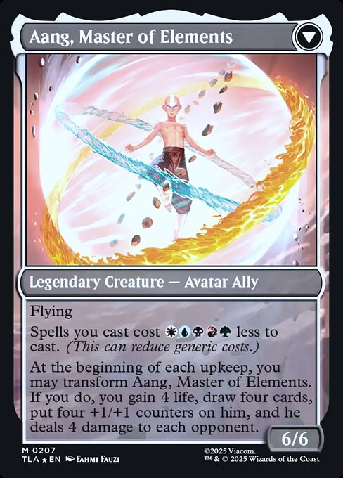 Avatar Aang // Aang, Master of Elements (back face)