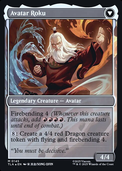 The Legend of Roku // Avatar Roku (back face)